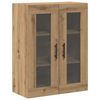 Væghængte skabe 2 pcs Artisan eg og Sort 69,5 x 34 x 90 cm