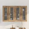 Væghængte skabe 2 pcs Artisan eg og Sort 69,5 x 34 x 90 cm