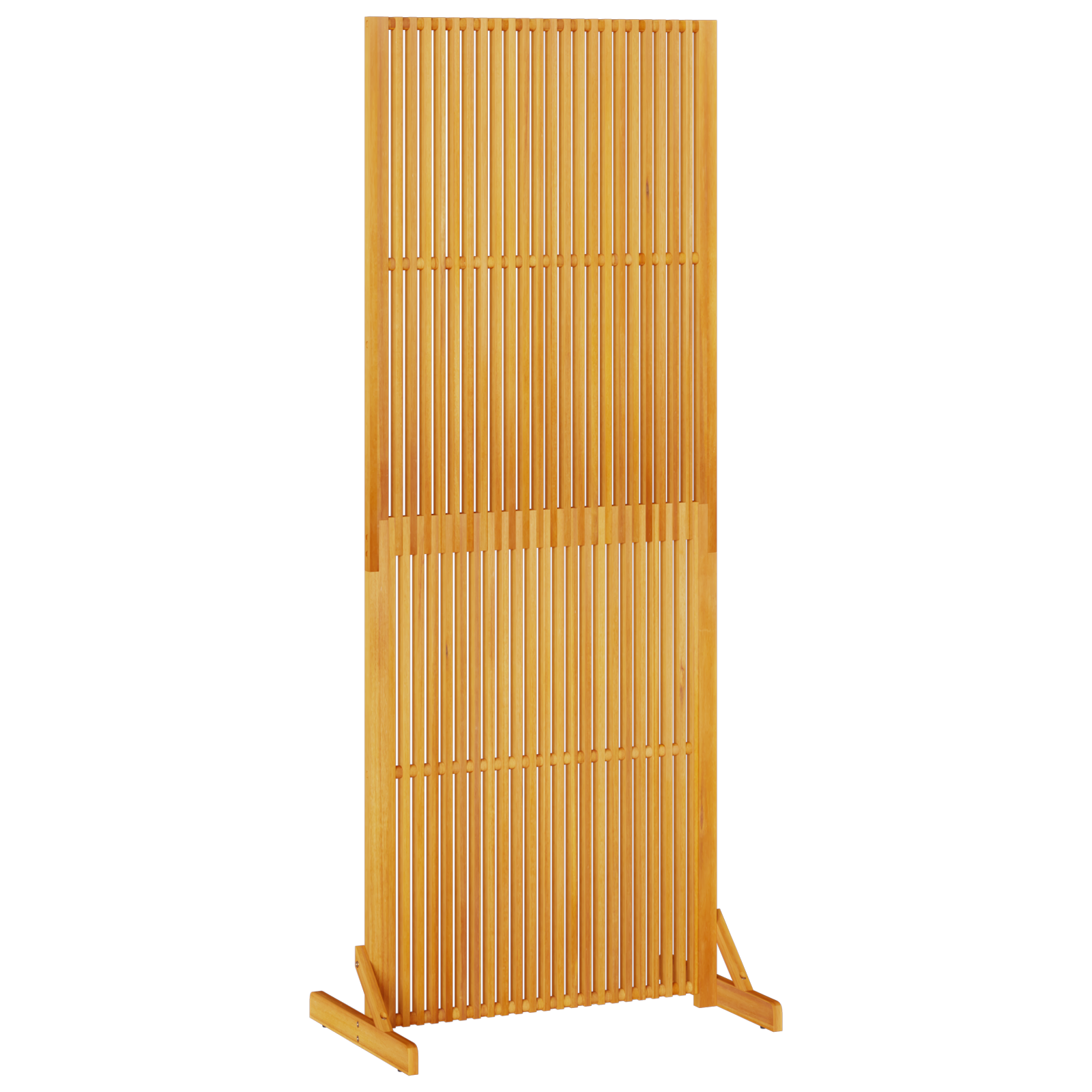 Privatlivsskærm Brun 79.5 x 50 x 200 cm Massivt akacietræ
