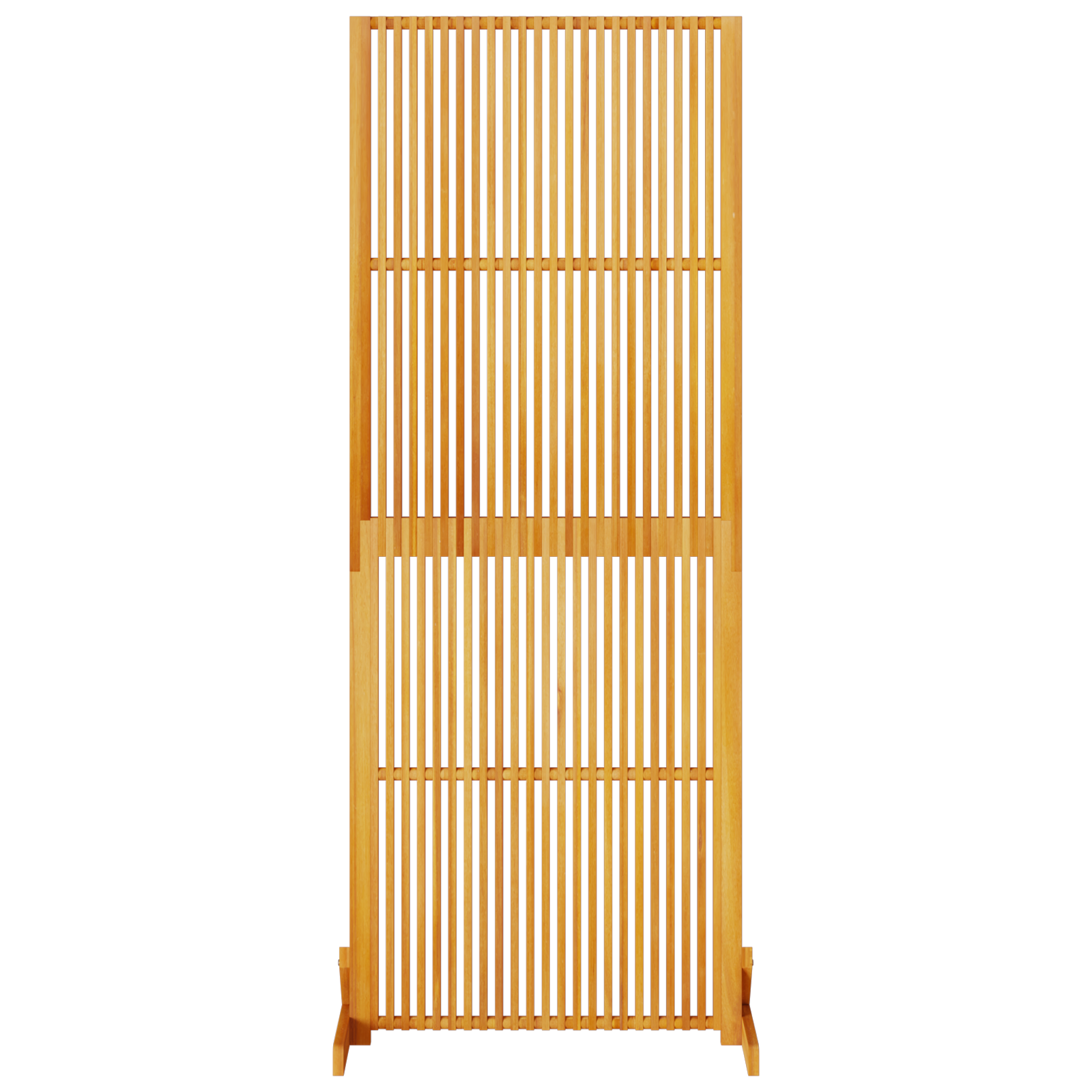 Privatlivsskærm Brun 79.5 x 50 x 200 cm Massivt akacietræ
