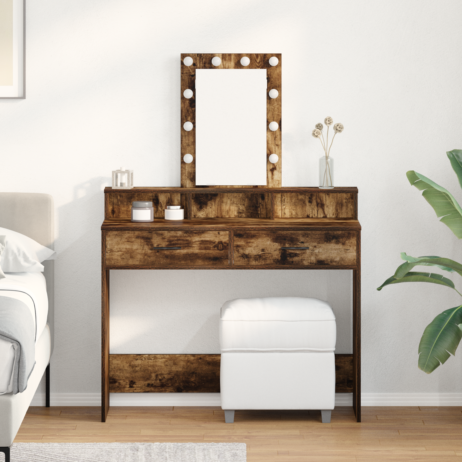Klædeskab med skuffe Brun 100 x 41 x 140 cm Konstrueret træ