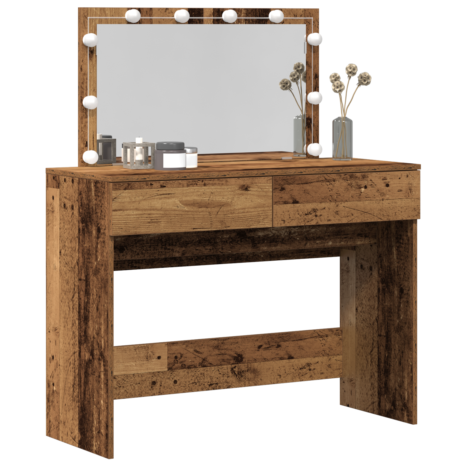 Toiletteskab Gammelt træ 100 x 40 x 120 cm Konstrueret træ