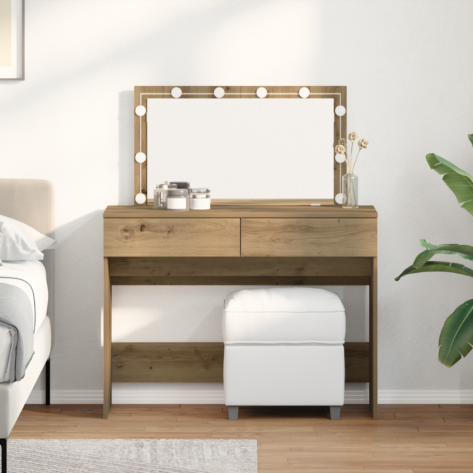 Toiletteskab artisan eg 100 x 40 x 120 cm Konstrueret træ