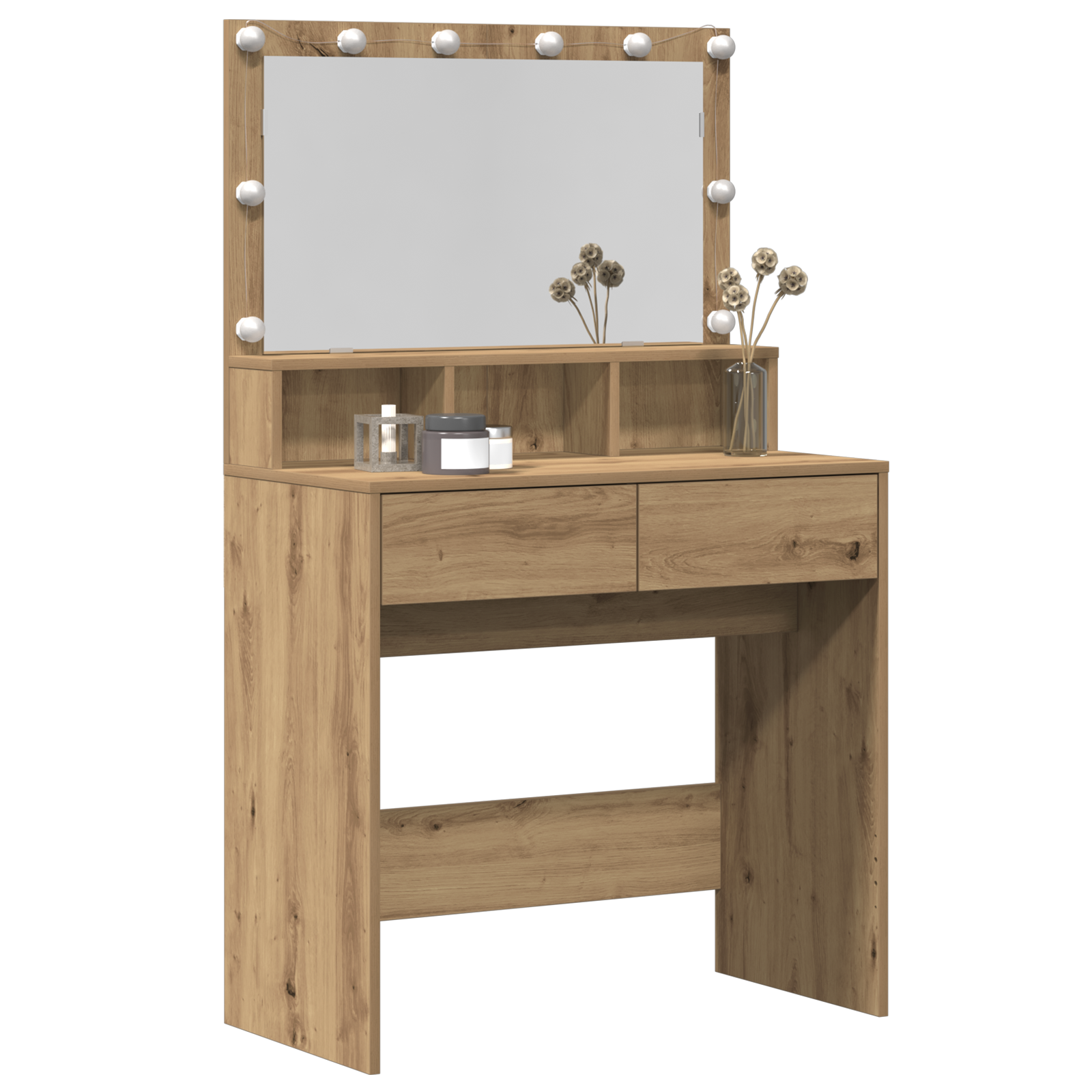 Klædeskab artisan eg 80 x 41 x 134.5 cm Konstrueret træ